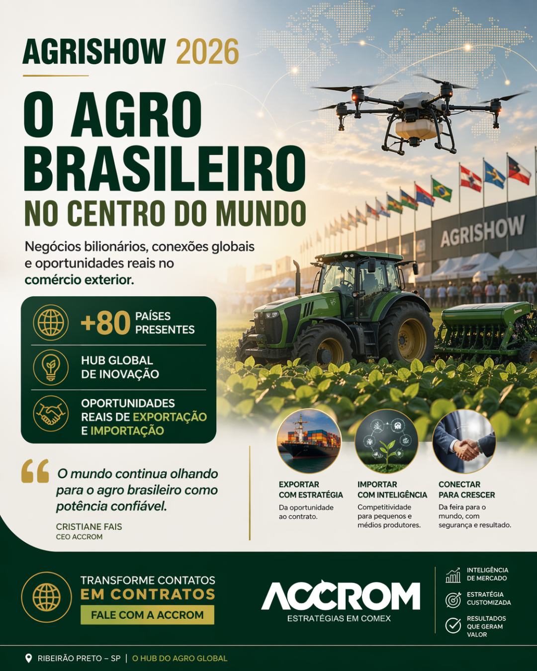 Agrishow 2026: Projeta Negócios Bilionários e Reforça o Papel Estratégico do Brasil no Agro Global